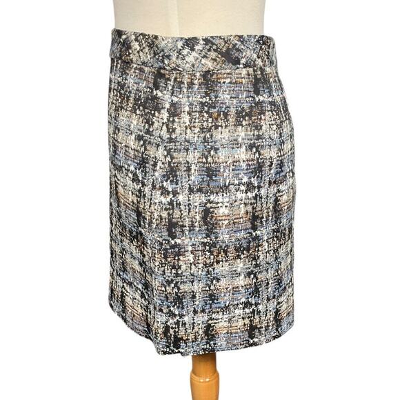 J.Crew Size 6 Cotton Silk Blend Tweed Mini Skirt Back Zip Lined Office Chic - Picture 3 of 11